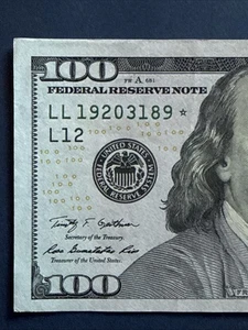 2009 A $100 STAR ✯ NOTE SAN FRANCISCO - FRB Note $100 DOLLAR BILL LL 19203189 ✯ - Picture 1 of 14