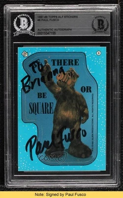 BAS 1987 Topps Alf Series 1 Stickers Be There or Square BGS Authentic READ 3c7 - Image 1 of 3