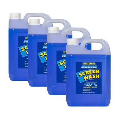 4x Polygard Concentrated Screen Wash for Winter / All Seasons 5L 20 Litres 20L - Image 1 of 4