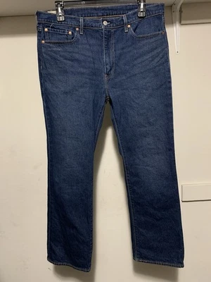 Levi Premium 527 Slim Bootcut Jean 1% Stretch W38 L32 (37x31) Dark Blue/Indigo - Image 1 of 4