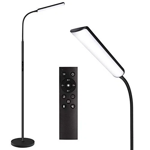 Dimunt LED Floor Lamp Bright 18w Lamps for Living Room With 1h Black