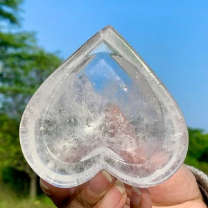 278G Cuarzo Natural Transparente Cristal Blanco Tallado a Mano Arco Reiki Sanación - Imagen 1 de 24