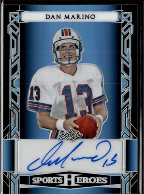 DAN MARINO #/5 2024 HOJA METAL HÉROES DEPORTIVOS CRISTAL PLATINO AZUL AUTO DELFINES Foto 1 de 3