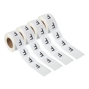 4 Rolls 1" Round Letter F Stickers Self-Adhesive Alphabet Label 500 Pcs/Roll - Bild 1 von 7