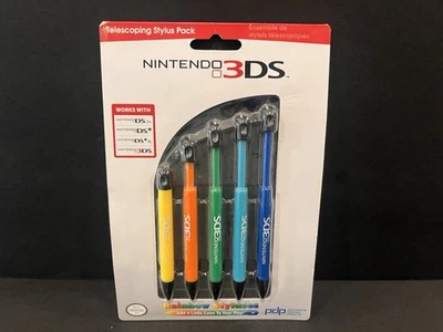 Nintendo 3DS Multicolor Arco Iris Lápiz Telescópico Paquete de 5 Totalmente Nuevo Foto 1 de 4