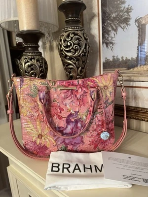Nuevo con etiquetas Bolso de Mano Brahmin Pequeño Lena Perenne Melbourne Floral Flor Foto 1 de 4