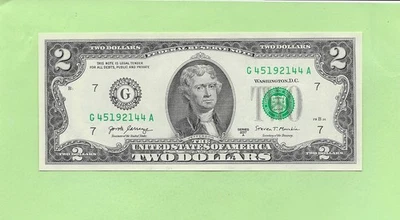 2017A ..UNCIRC $2  G 4519 2144 A .... 2017A $2  G-A    NICE NOTE     FRN - Image 1 of 2