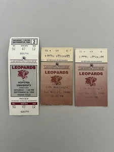 Lafayette Leopards Football Ticket Stubs vs. Hofstra and Lehigh - Picture 1 of 5