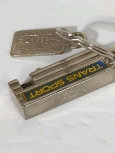 Vintage Pontiac Trans Sport Spring Keychain Mailbox Drop Tag Birmingham Michigan - Picture 1 of 5