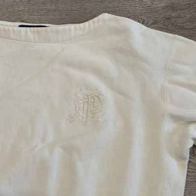 Suéter Polo Ralph Lauren Mujer Mediano Bordado Cresta Poni Preppy Y2K Foto 1 de 4