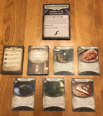 Arkham Horror El Juego de Cartas - Asesinato en el Hotel Excelsior - COMPLETO Foto 1 de 3