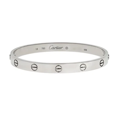 Pulsera Cartier Love de segunda mano talla oro blanco 18 Foto 1 de 4