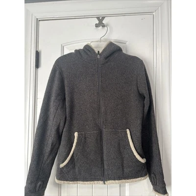 KUHL Mujer Sudadera con Capucha Suéter Alpaca Polar Con Capucha Cremallera Completa Chaqueta M Gris Invierno Foto 1 de 4