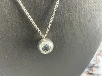 IPPOLITA hammered ball pendant necklace 18” - Image 1 of 4