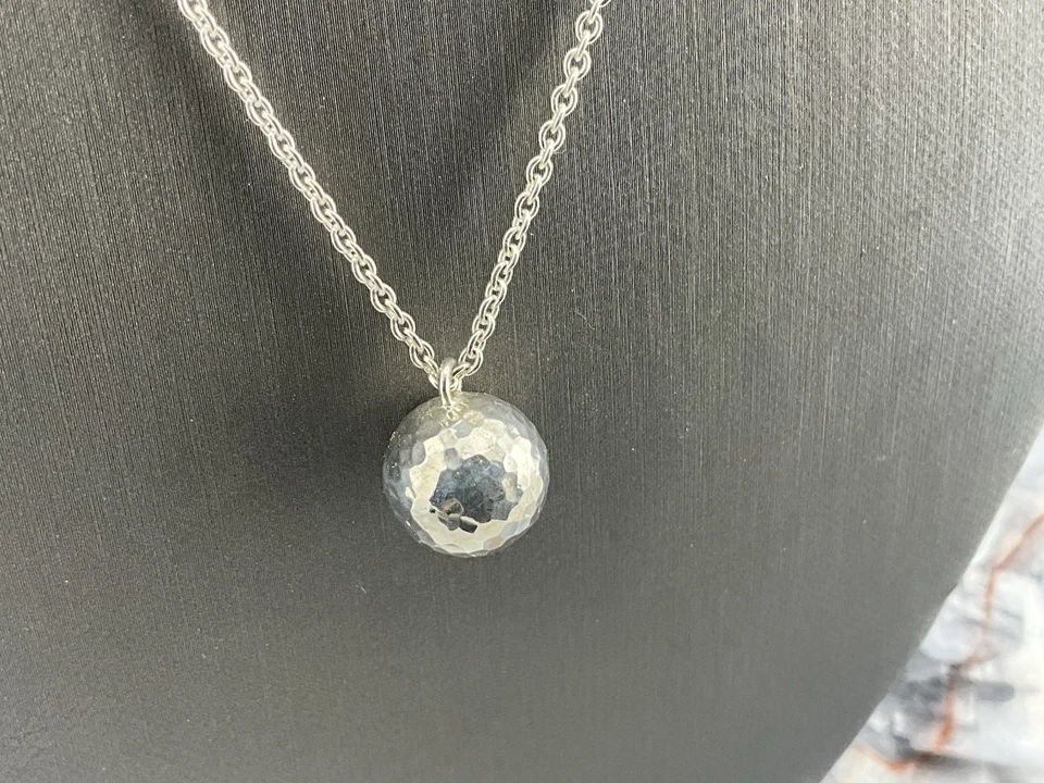 "Collar colgante bola martillada IPPOLITA 18"" Foto 1 de 4