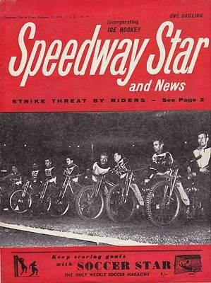 2-22-64 SPEEDWAY STAR MAGAZINE - 1963 WORLD FINAL PHOTO ON THE  ON THE COVER - Image 1 of 2