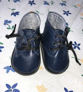 Puppenschuh Dunkelblau  für Mädchen u. Junge 7,3 x 4 cm - Bild 1 von 2