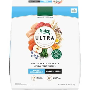 Nutro Ultra Adult Weight Management High Protein Dry Dog Food 30lb Bag - Picture 1 of 14