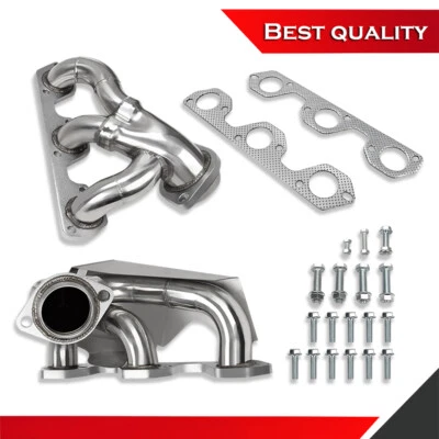 Cabezales de escape con juego de junta Jeep Wrangler JK 3,8 L V6 2007-2011 acero inoxidable Foto 1 de 4