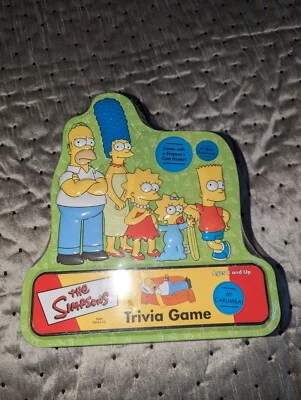 The Simpsons Trivia Game 2000 New Factory Sealed in Plastic-Covered Tin - Image 1 of 4
