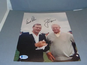 Arnold Palmer & Jack Nicklaus Signed Golf 8x10 Photo Autographed Beckett LOA 1A - Picture 1 of 12