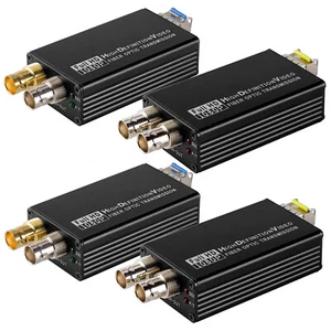 2 Pack 3G-SDI to LC Fiber Converter Transmitter Receiver RS485 1080P60 Extender - Picture 1 of 12