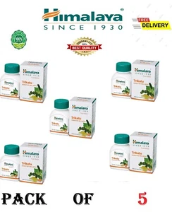 Himalaya Trikatu 60 Tablets x5 | Herbal Digestive Aid | Natural Wellness | - Picture 1 of 8