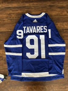 Toronto Maple Leafs John Tavares Adidas Climalite Auth Jersey Mens Size 50 - Picture 1 of 5