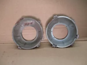 Vintage Pair MG MGB Austin Healey Triumph Headlight Bezels   R - Picture 1 of 12