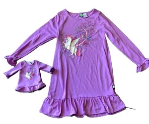 Dollie & Me Youth Girls Nightgown Pajama Size 12 Comfort VGUC Long Sleeve - Picture 1 of 15
