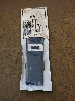Correa Voguestrap de denim para cámaras de película de colección de los años 70 - Tiene capacidad para 3 rollos de película () Foto 1 de 4