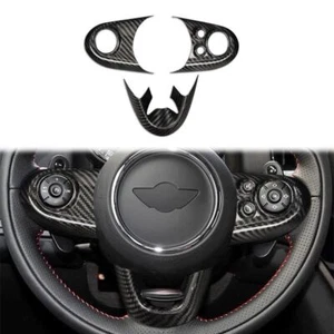 Dry Carbon Fiber Steering Wheel Cover Trim for Mini Cooper F54/55/56/57/60 JCW - Picture 1 of 5