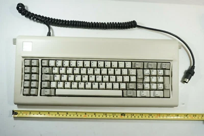 Vintage IBM Personal Computer Clicky Keyboard, Metal Cased 18", Pop-Out  Stand - Image 1 of 4