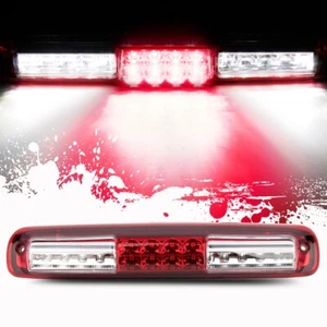 Tercera luz de freno para GMC Sierra 1999-2005 2006 carcasa cromada lente roja transparente - Imagen 1 de 12