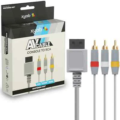 XYAB AV Composite Cable for Nintendo Wii/Wii U/Wii Mini – RCA Audio Video Cord - Image 1 of 4