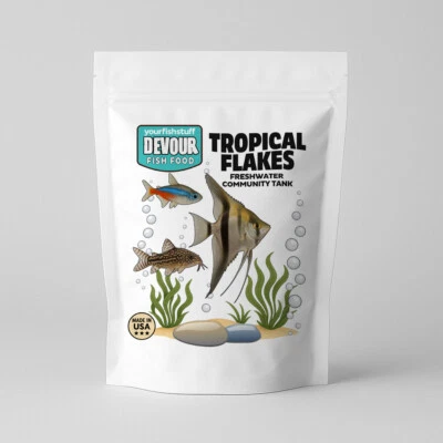 YOUR FISH STUFF YFS Tropical Frenzy Flakes Bulk Aquarium Fish Food 12oz