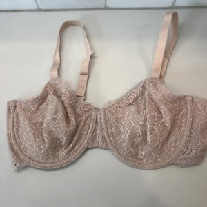 Reggiseno Wacoal 36D Vivid Encounter pizzo sfoderato ferretto 855295 J-Hook convertibile - Foto 1 di 5
