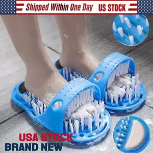 Foot Scrubber Brush Slipper Bath Shower Spa Cleaner Scrub Feet Massage Wash - Picture 1 of 8