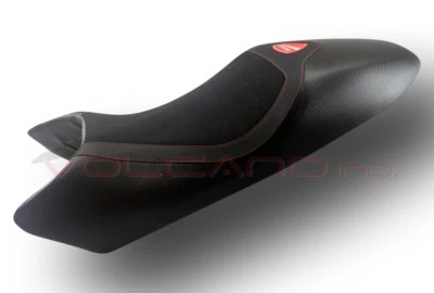 Funda Asiento Ducati Monster 1994-2007 Diseño Sella Volcano Antideslizante Negro Logo D Foto 1 de 3