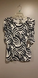 Worthington Women's  3/4 Puff Balloon Sleeve Blouse Shirt Size S - Picture 1 of 6