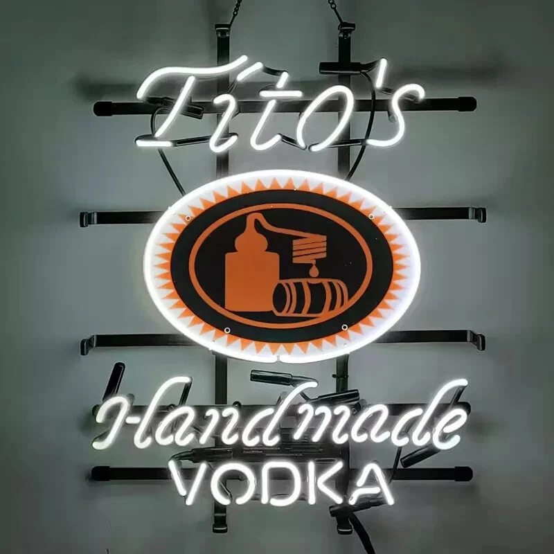 Tito's Handmde Vodka 20"x16" Neon Light Bar Sign Gift With HD Vivid Printing AL - Image 1 of 1