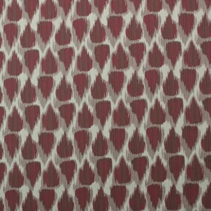 OUTDURA BALI RASPBERRY ANIMAL GEOMETRIC OUTDOOR INDOOR FABRIC BY THE YARD 54"W - Picture 1 of 5