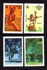 Caicos Islands 37-40 MNH Summer Olympics Los Angeles 1984 x45784