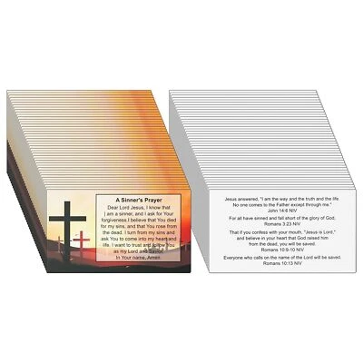 MOOROVGI A Sinners Prayer Pocket Scripture CardsMini Gospel Tract Card Plan of