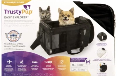 Trustypup Easy Explorer Dog Cat Travel Bag Medium Pet Carrier Airline Approved - Image 1 of 4