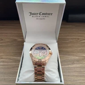 Bracciale Juicy Couture Black Label oro rosa multicolore 125€ nuovo con scatola - Foto 1 di 12
