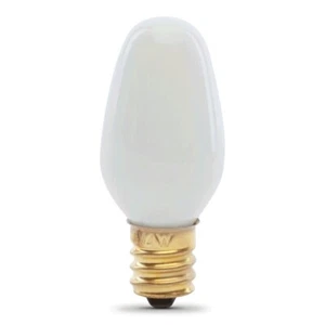 NEW Feit Electric Bp4c7/W/4/RP PACK (4) 4 Watt WHITE Night Light Bulbs E12 2700 - Picture 1 of 1
