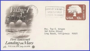 USA3 #U576 ADDR PCS ARTCRAFT FDC Viking-1 Landing on Mars - Picture 1 of 1