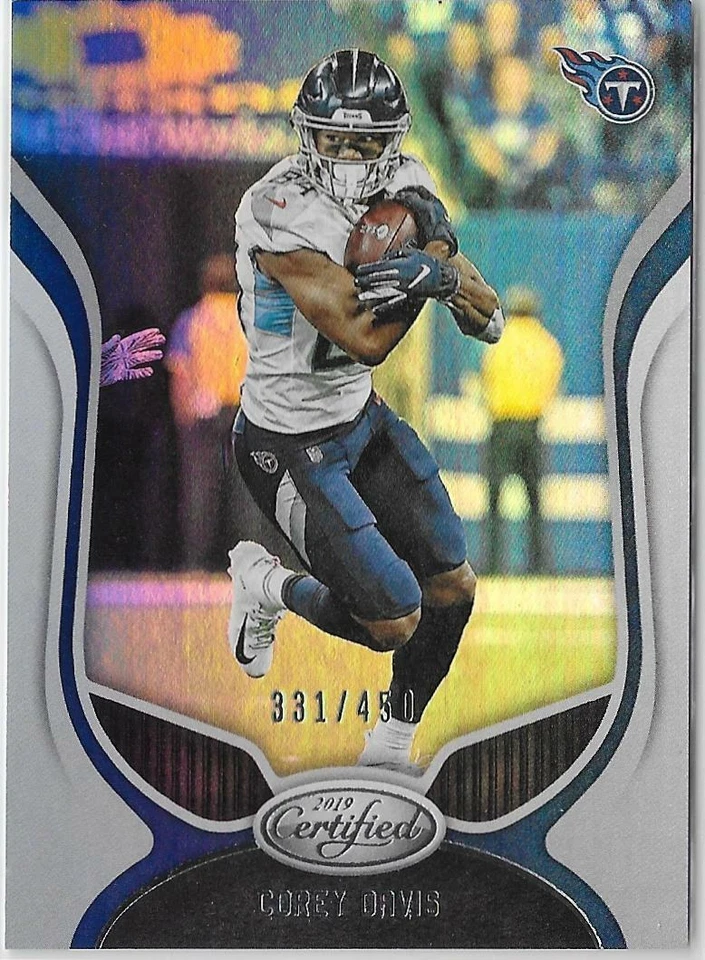 2019 Panini Certified COREY DAVIS MIRROR PARALLEL #36 TITANS 331/450 - Image 1 of 1