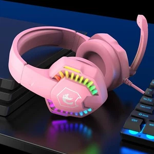 Auriculares retroiluminados RGB con micrófono con cable para jugadores de PC Xbox PS4 PS5 - Imagen 1 de 19